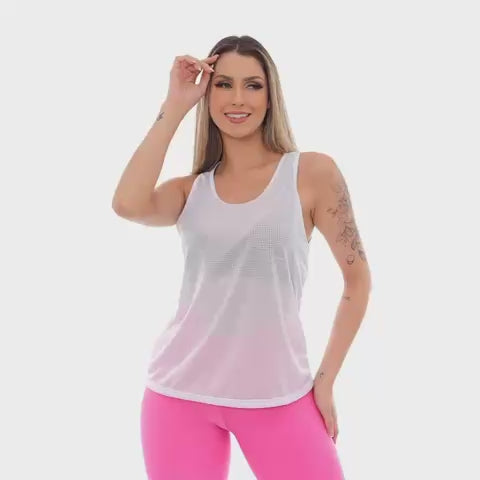 Regata Feminina Dry Fit Slim Fitness Academia com Alças Largas – Secagem Rápida e Confortável