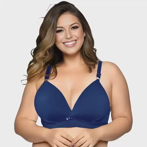 Sutiã Plus Size com Bojo Flex – Alça Larga Reforçada, Confortável e Alta Sustentação