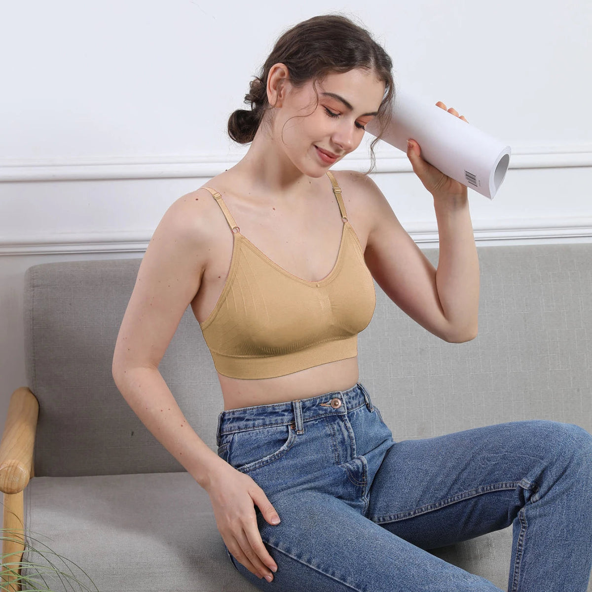 Top Cropped Feminino de Algodão – Confortável e Versátil para o Dia a Dia - Momobr